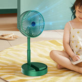 Draagbare Oplaadbare Telescopische Tafelventilator met Stil Ontwerp en Verstelbare Hoogte