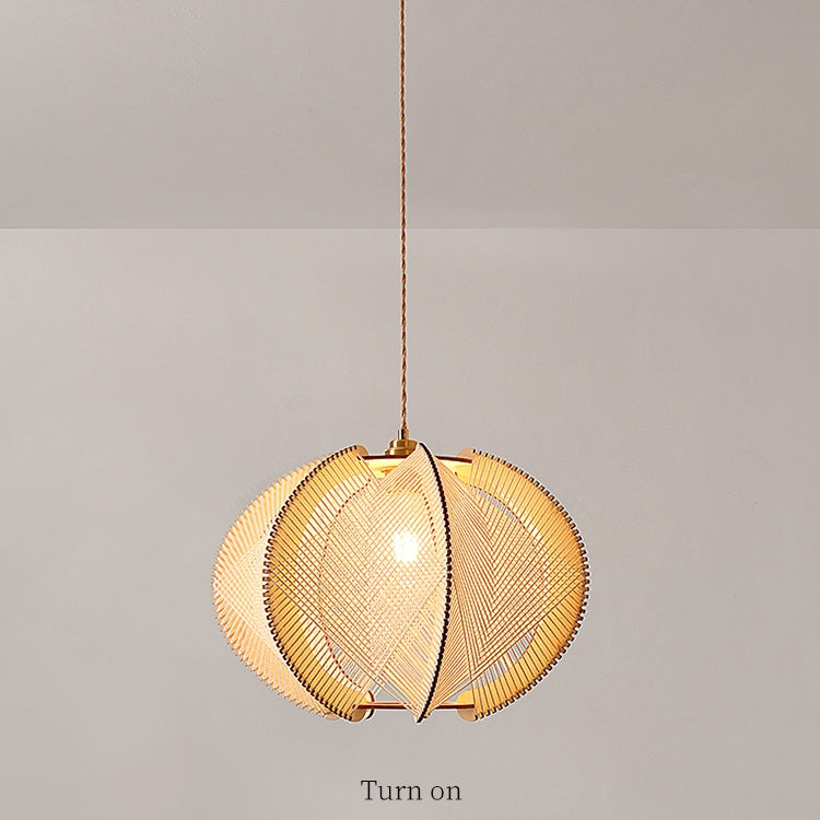 Mid-Century Scandinavische Houten Hanglampen