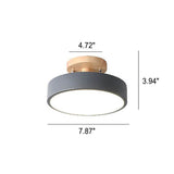 Scandinavische Ronde LED Semi-Inbouw Plafondlamp – Modern Design voor Woonkamers en Slaapkamers