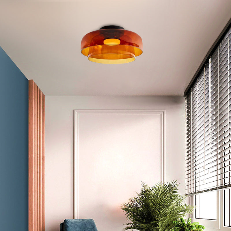 Nordic Designer Creatieve Persoonlijkheid Middeleeuwse Glazen Plafondlamp