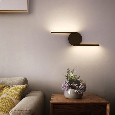 Elegante Minimalistische LED Wandlamp met Gebogen Design voor Modern Interieur