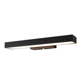 Rechthoekige Minimalistische Waterdichte Bewegingssensor Zwarte Moderne Wandlamp