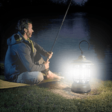 Draagbare Retro Campingleucht - VintageGlow, LED Campinglamp voor Outdoor, Tuin, en Avonturen