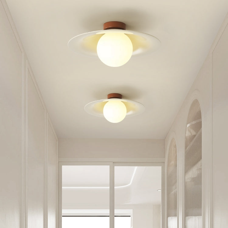 Franse Crème IJzeren LED Plafondlamp