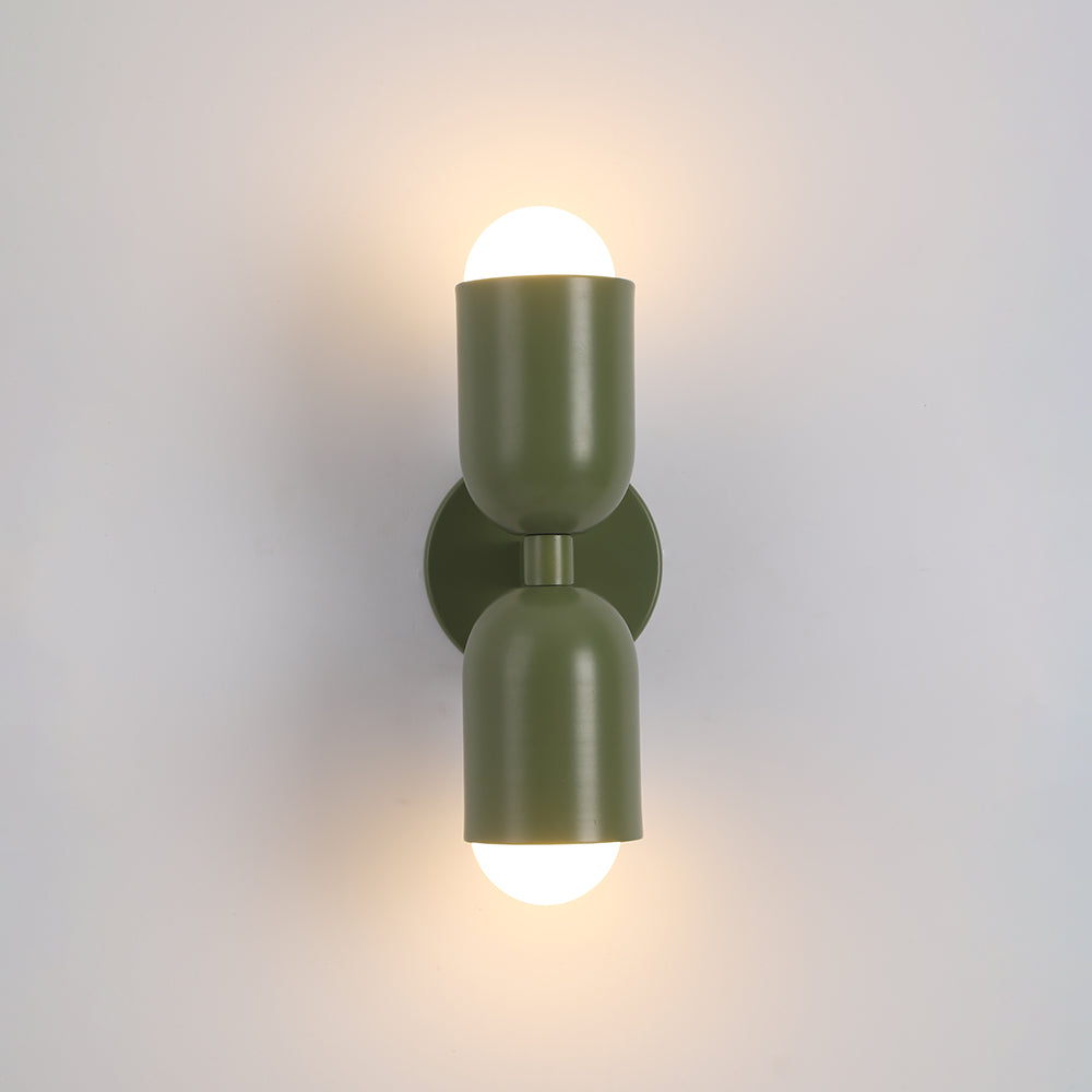Moderne LED Wandlamp 2-Flammig Zwart – Minimalistisch Design voor Slaapkamer en Gang