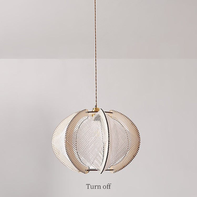 Mid-Century Scandinavische Houten Hanglampen