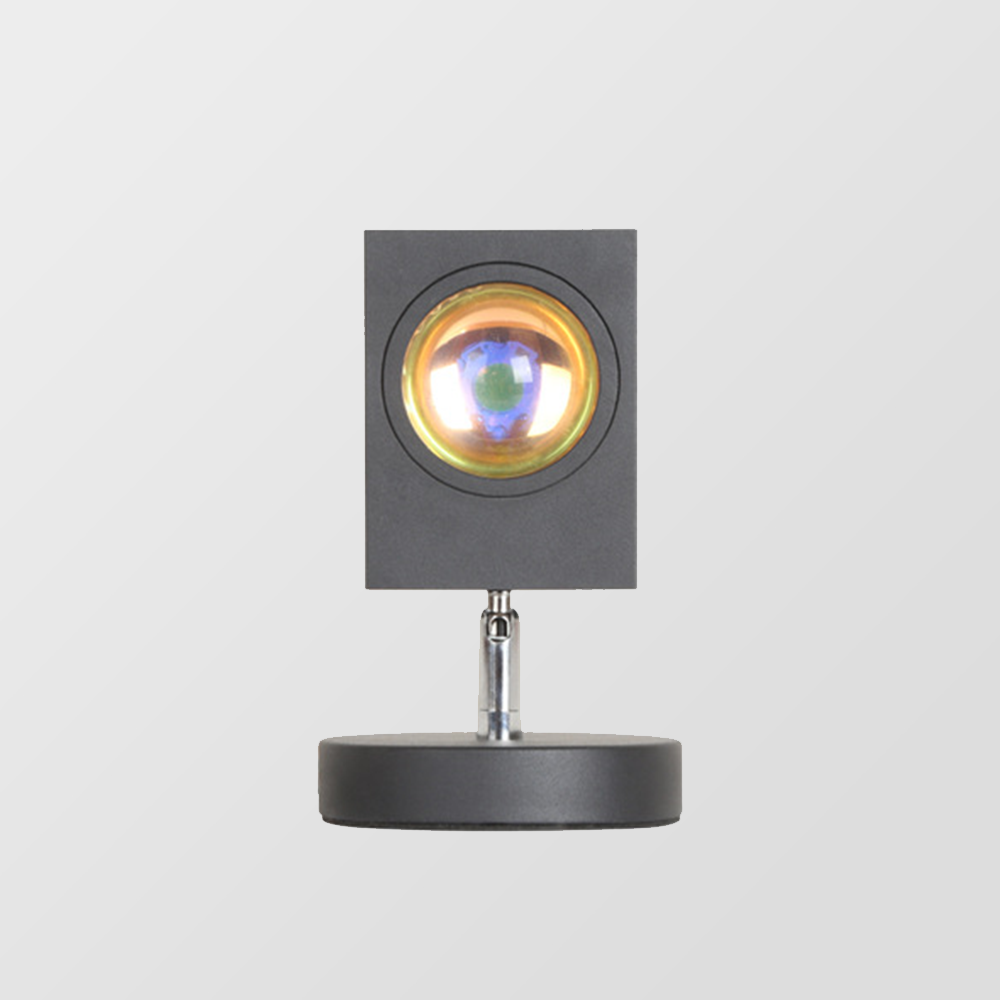 SunsetLuxe - Retro Zonsondergang Tafellamp | Warm LED Sfeerverlichting voor Slaapkamer en Woonkamer