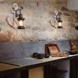 Vintage Anker LED Wandlamp - Industrieel Metaal & Hout voor Eetkamer/Woonkamer