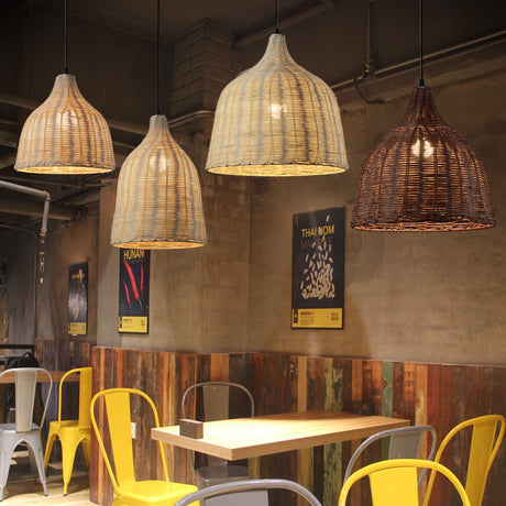 Rotan Bamboe Mand Eetkamer Hanglamp