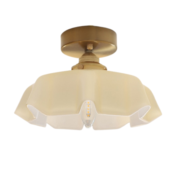 Glazen Bloem Plafond- en Hanglampen