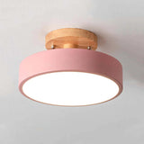 Stijlvolle LED Plafondlamp van Hout en Acryl voor Slaapkamer, Eetkamer en Woonkamer