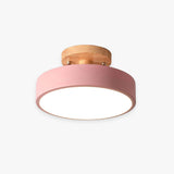 Stijlvolle LED Plafondlamp van Hout en Acryl voor Slaapkamer, Eetkamer en Woonkamer