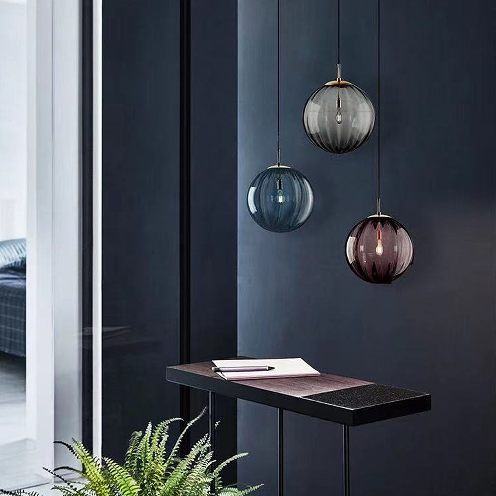 Nordic Minimalistische Moderne Waterpatroon Glazen Bol Hanglamp