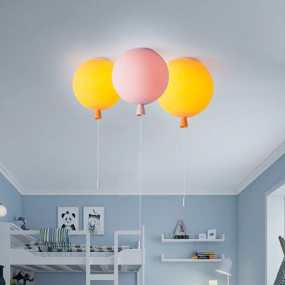 Speelse LED Plafondlamp met Ballonvorm - Vrolijke Verlichting voor Kinderkamers en Woonruimtes