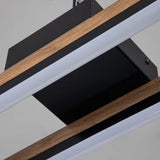 Houten Vierkante LED Plafondlamp