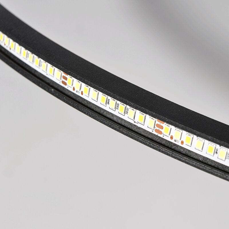 LunaNova - Moderne LED Plafondlamp Metaal/Acryl voor Woon- en Slaapkamer, Zwart/Wit Design