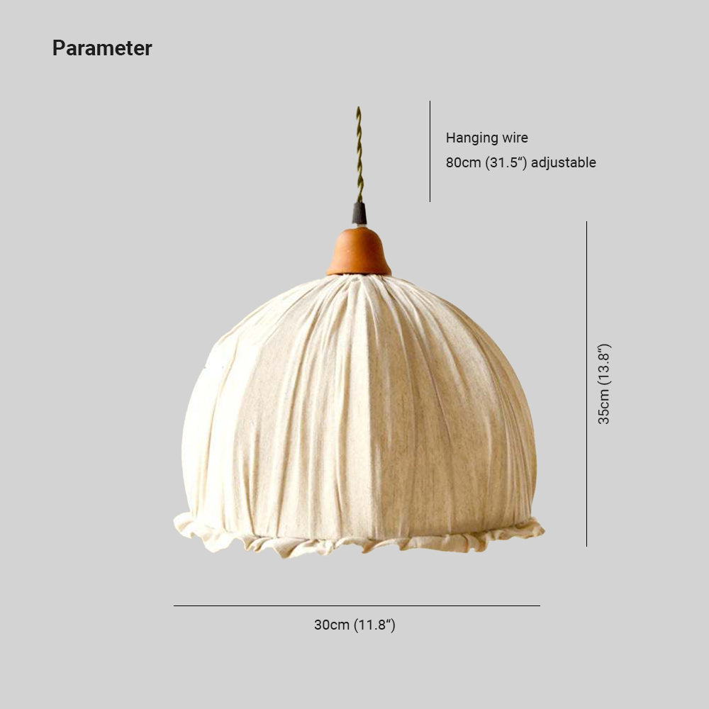 EcoLume - Minimalistische Scandinavische LED Hanglamp Beige Stoffen Kap, Verstelbaar voor Woonkamer en Eetkamer