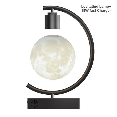 LunaFloat - Drijvende Maanlamp met LED Verlichting | Magisch Zwevende Tafellamp voor Sfeervolle Kamers