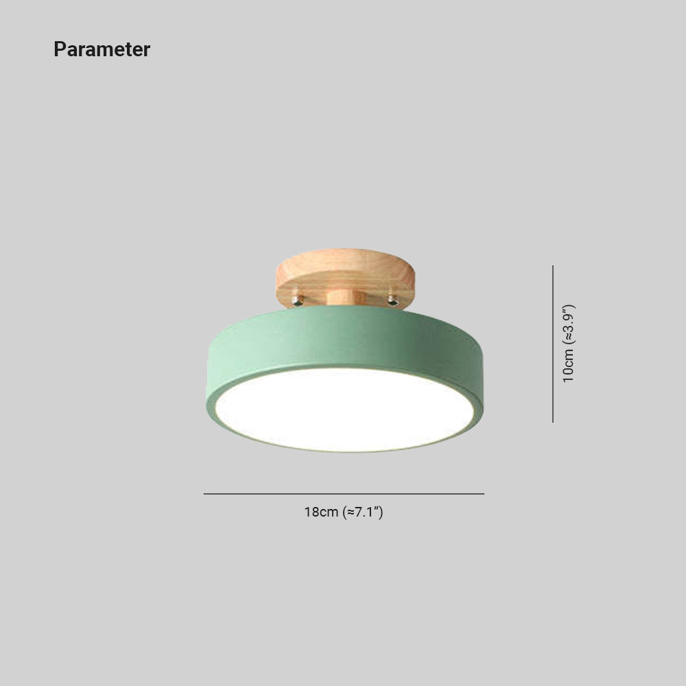 Stijlvolle LED Plafondlamp van Hout en Acryl voor Slaapkamer, Eetkamer en Woonkamer