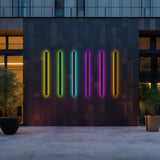 Zenith - Strakke LED Wandlampen Zwart Metaal voor Binnen en Buiten, Modern Design voor Tuin en Hal