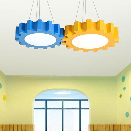 Kindvriendelijke LED Hanglamp - Vrolijke Kleuren & Energiezuinig Acryl Design voor Kinderkamers