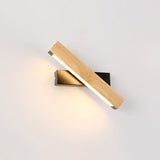 LinearLight - Moderne Roteerbare LED Wandlamp van Hout voor Slaapkamer en Leeshoeken | Minimalistisch Design