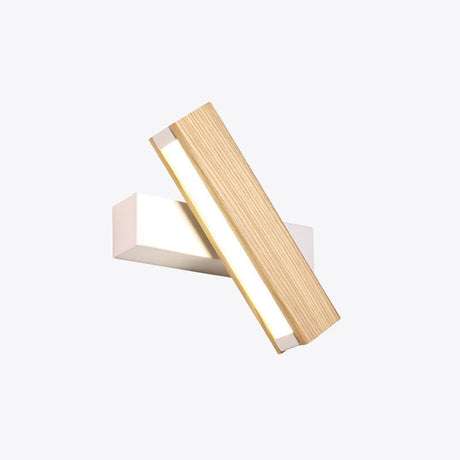 LinearLight - Moderne Roteerbare LED Wandlamp van Hout voor Slaapkamer en Leeshoeken | Minimalistisch Design