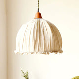 EcoLume - Minimalistische Scandinavische LED Hanglamp Beige Stoffen Kap, Verstelbaar voor Woonkamer en Eetkamer