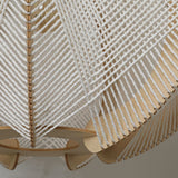 Mid-Century Scandinavische Houten Hanglampen