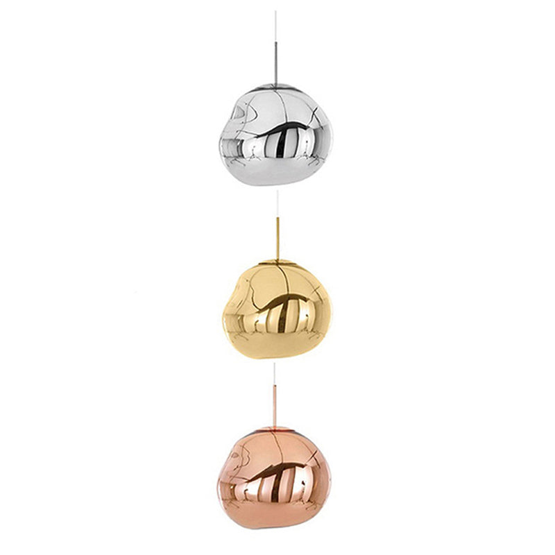 Moderne Hanglamp Zilver/Rood Glas | Stijlvolle Eetkamer Plafondlamp met 1 Licht