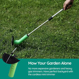 Draadloze Mini Grastrimmer | Compacte Gras- en Onkruidtrimmer voor Tuinonderhoud