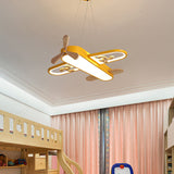 LED Kinderkamer Hanglamp - Vliegtuigvormig Kroonluchter Design voor Speelse Ruimtes