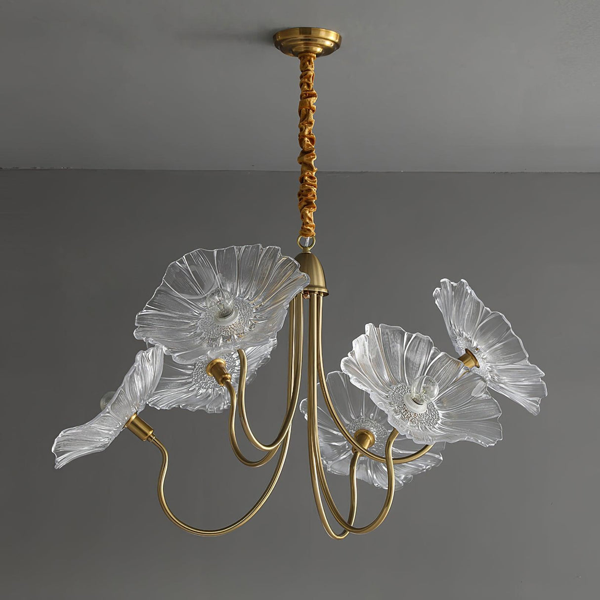 Moderne Lotusblad Glas Woonkamer Kroonluchter
