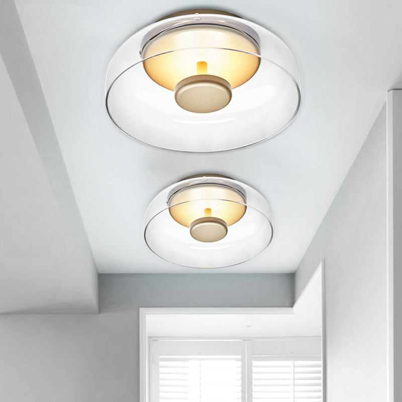 Modern LED Plafondlamp Glas - Stijlvolle Verlichting voor Entree of Hal