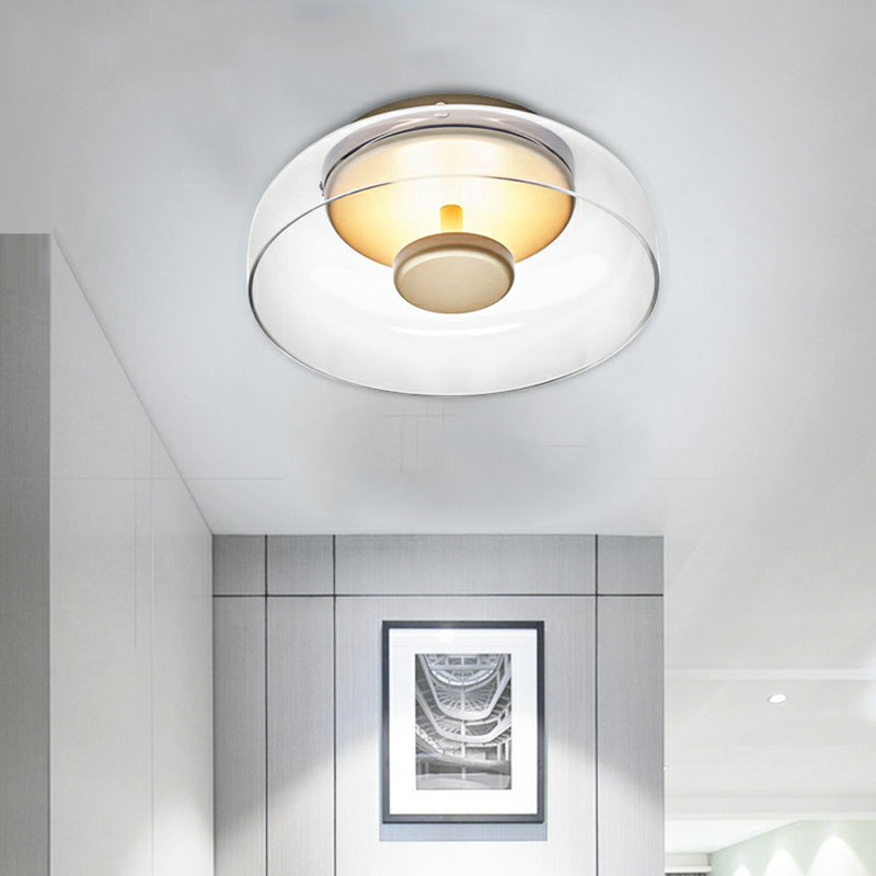Modern LED Plafondlamp Glas - Stijlvolle Verlichting voor Entree of Hal
