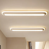 Moderne Ovale LED Plafondlamp - Zwart/Wit met Acryl Diffuser voor Slaapkamer en Woonkamer