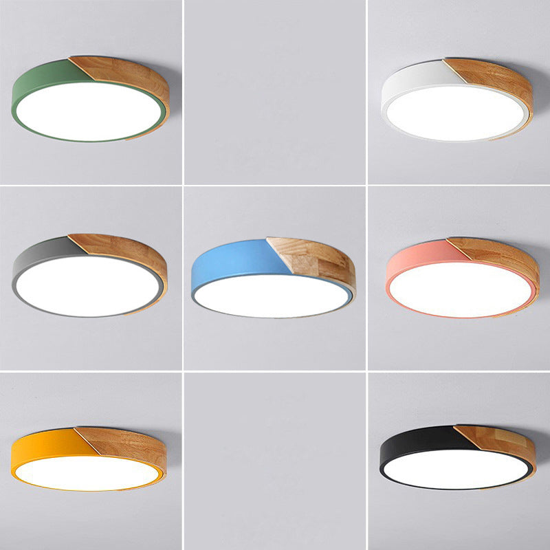 Moderne LED Plafondlamp voor Slaapkamer - Energiezuinige Acryl en Metaal Inbouwlamp, Diverse Kleuren