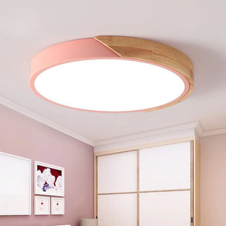 Moderne LED Plafondlamp voor Slaapkamer - Energiezuinige Acryl en Metaal Inbouwlamp, Diverse Kleuren