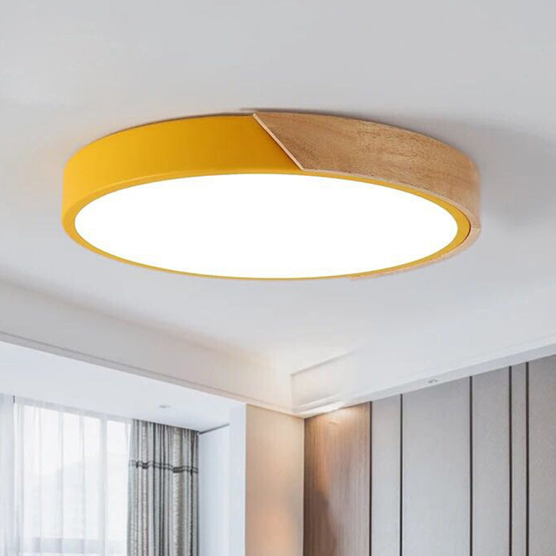 Moderne LED Plafondlamp voor Slaapkamer - Energiezuinige Acryl en Metaal Inbouwlamp, Diverse Kleuren