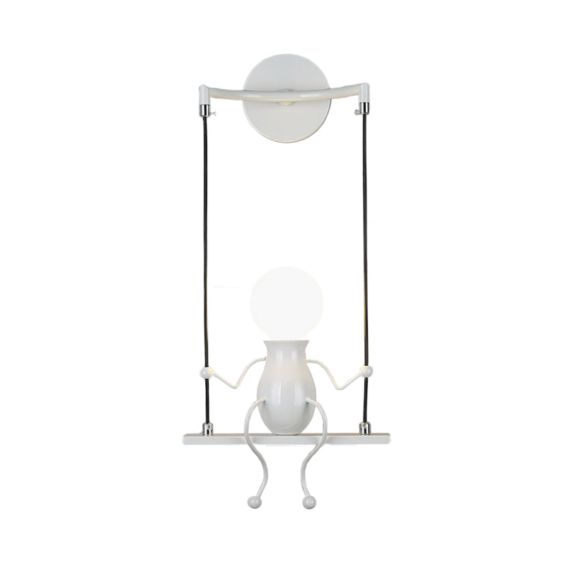 SwingDesign - Unieke Wandlamp met Schommelend Figuur, Modern en Speels Design voor Kinderkamer of Woonruimte