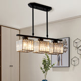 Moderne Vierkante Hanglamp Met Kristal Voor Eetkamer