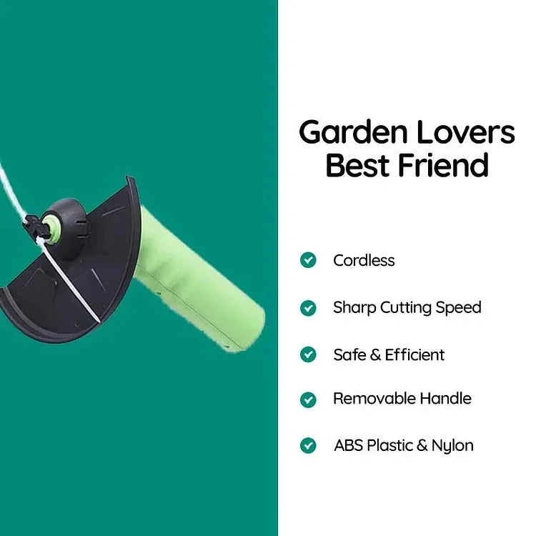 Draadloze Mini Grastrimmer | Compacte Gras- en Onkruidtrimmer voor Tuinonderhoud