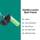Draadloze Mini Grastrimmer | Compacte Gras- en Onkruidtrimmer voor Tuinonderhoud