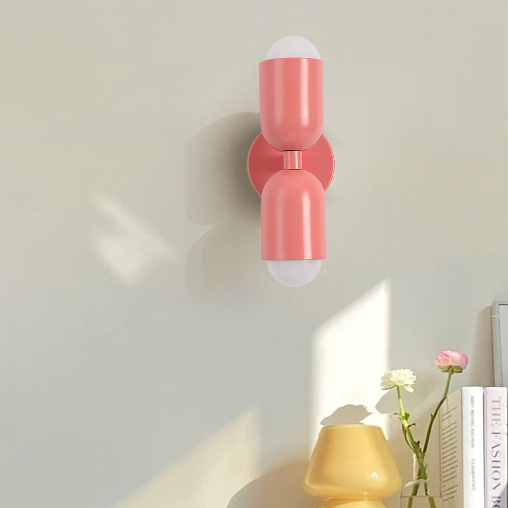 Moderne LED Wandlamp 2-Flammig Zwart – Minimalistisch Design voor Slaapkamer en Gang