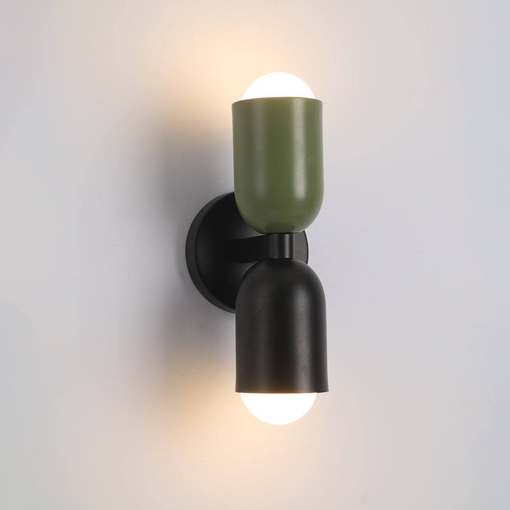 Moderne LED Wandlamp 2-Flammig Zwart – Minimalistisch Design voor Slaapkamer en Gang