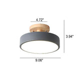 Scandinavische Ronde LED Semi-Inbouw Plafondlamp – Modern Design voor Woonkamers en Slaapkamers