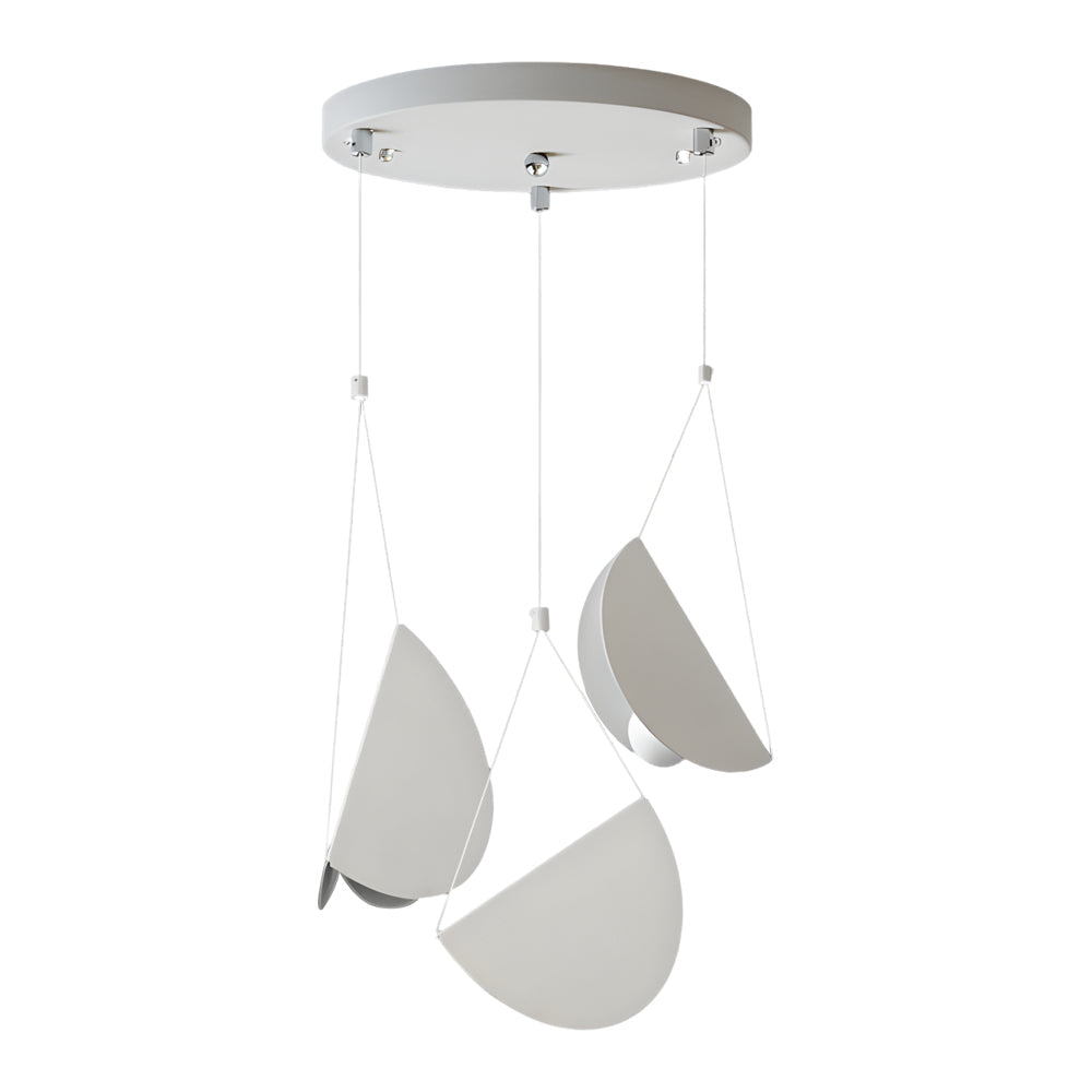 Minimalistische LED Hanglamp - Verstelbare Witte Glider Hanglamp 1/3/6-Licht, Modern Design voor Eetkamer en Woonkamer