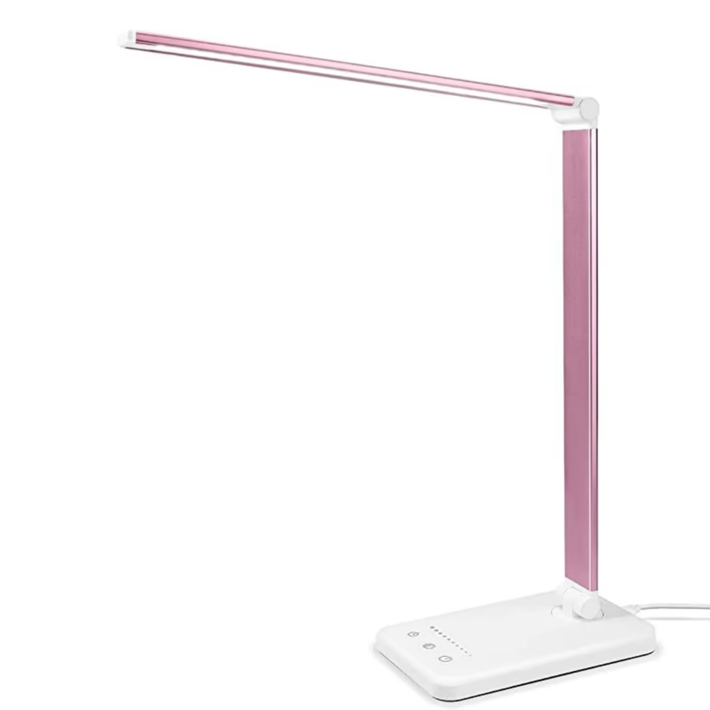 LED Tafellamp met USB Oplaadpoort - 5 Lichtstanden & Dimbare Helderheid voor Bureau en Lezen