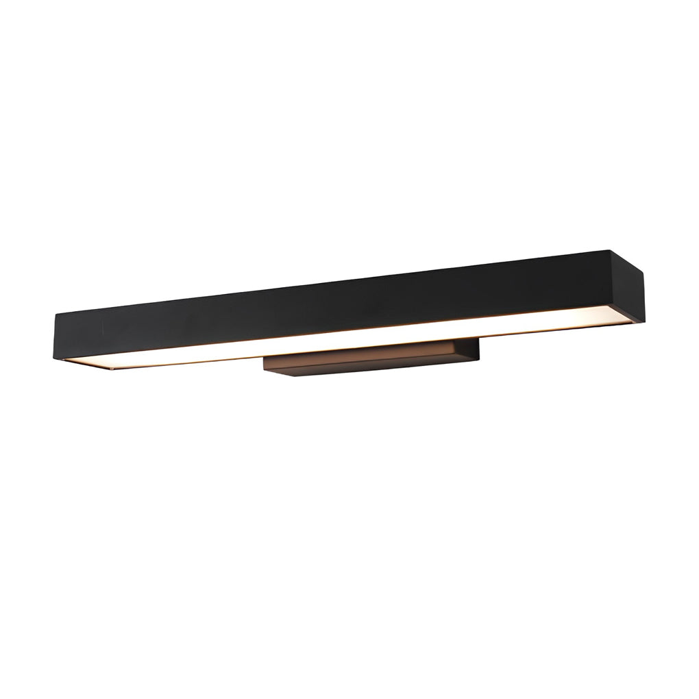 Rechthoekige Minimalistische Waterdichte Bewegingssensor Zwarte Moderne Wandlamp