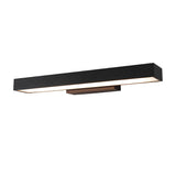 Rechthoekige Minimalistische Waterdichte Bewegingssensor Zwarte Moderne Wandlamp
